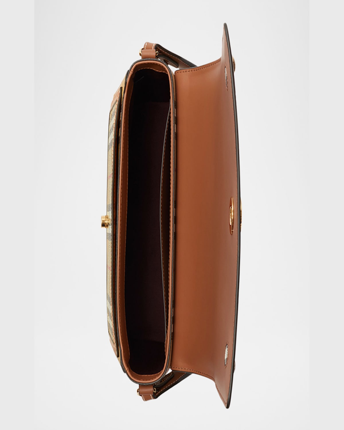 Burberry Medium Note Coated Canvas Crossbody Bag In Briar Brown