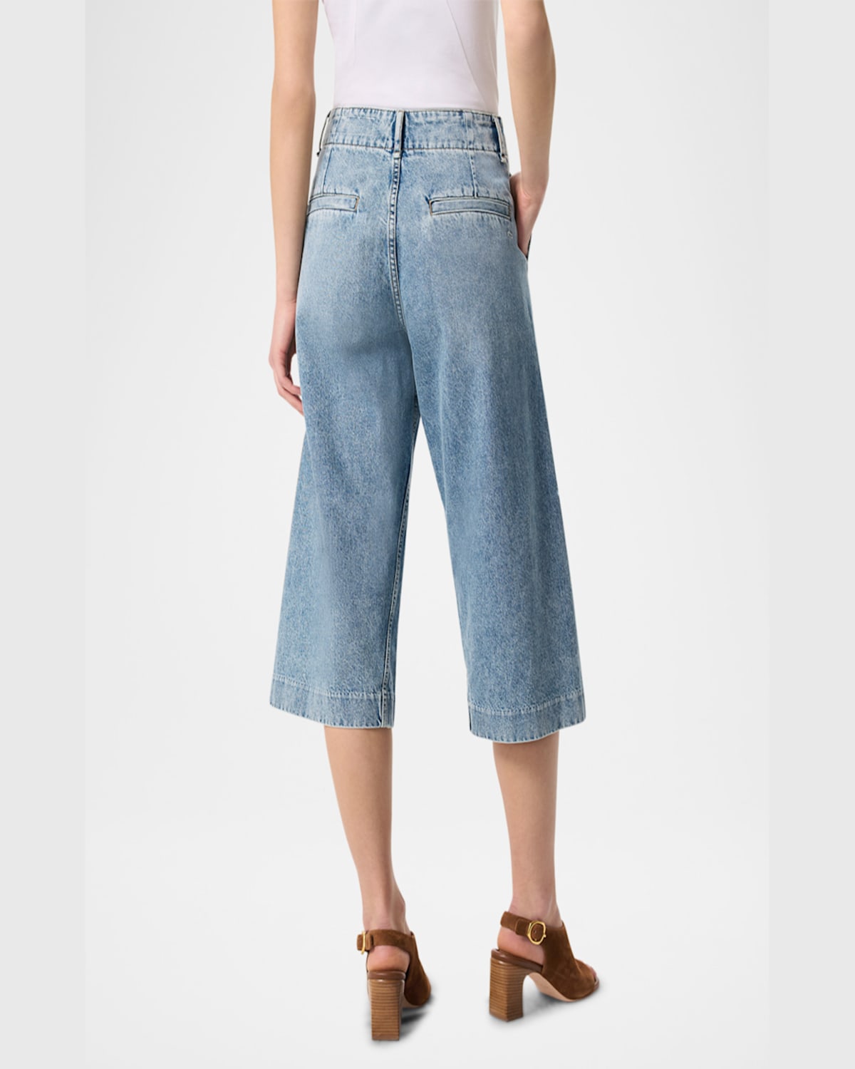 Rag & Bone Jamie High Rise Tailored Culottes Pacific In Pacific