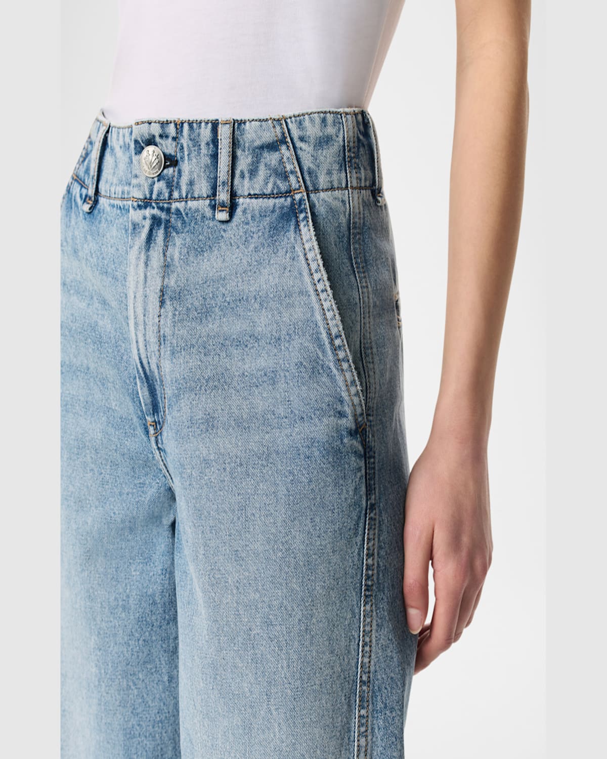 Rag & Bone Jamie High Rise Tailored Culottes Pacific In Pacific