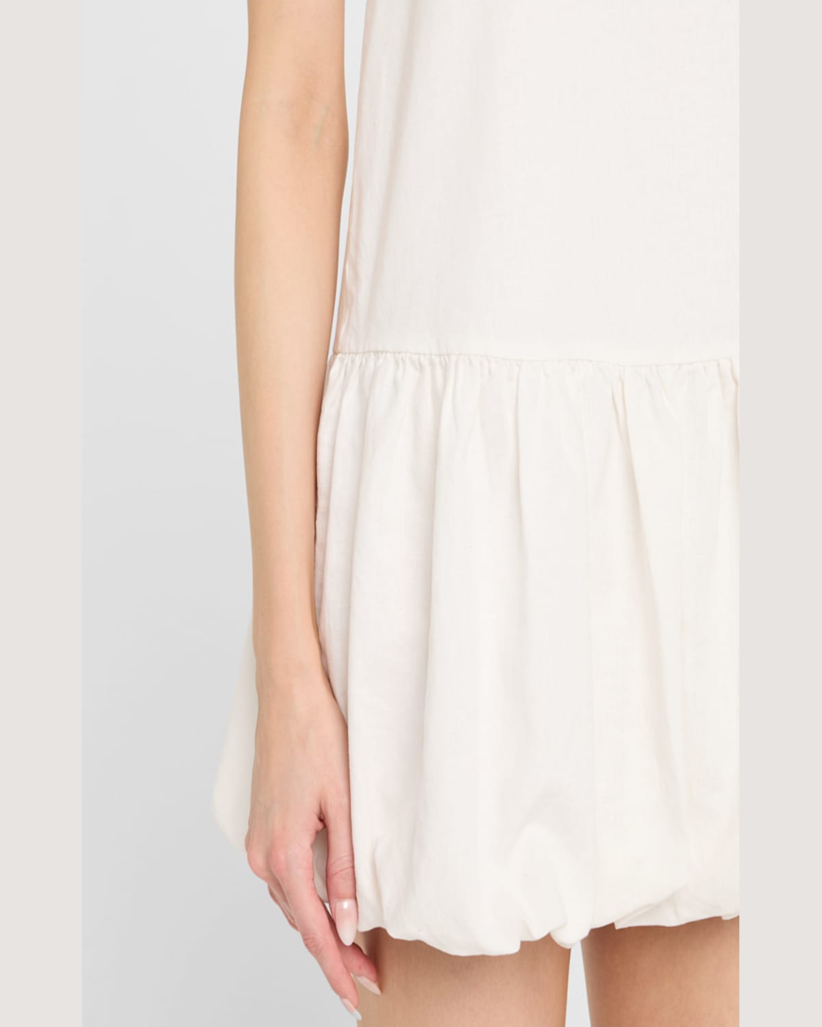 ONIA AIR LINEN BUBBLE MINI DRESS 