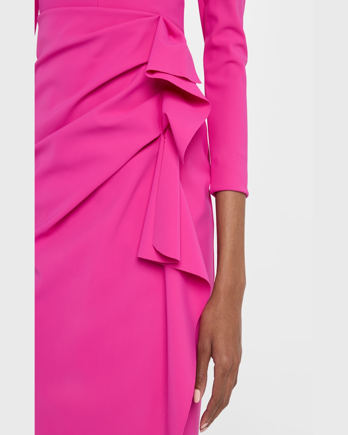 Chiara Boni La Petite Robe Penetta Draped Off-shoulder Gown In Party Pink