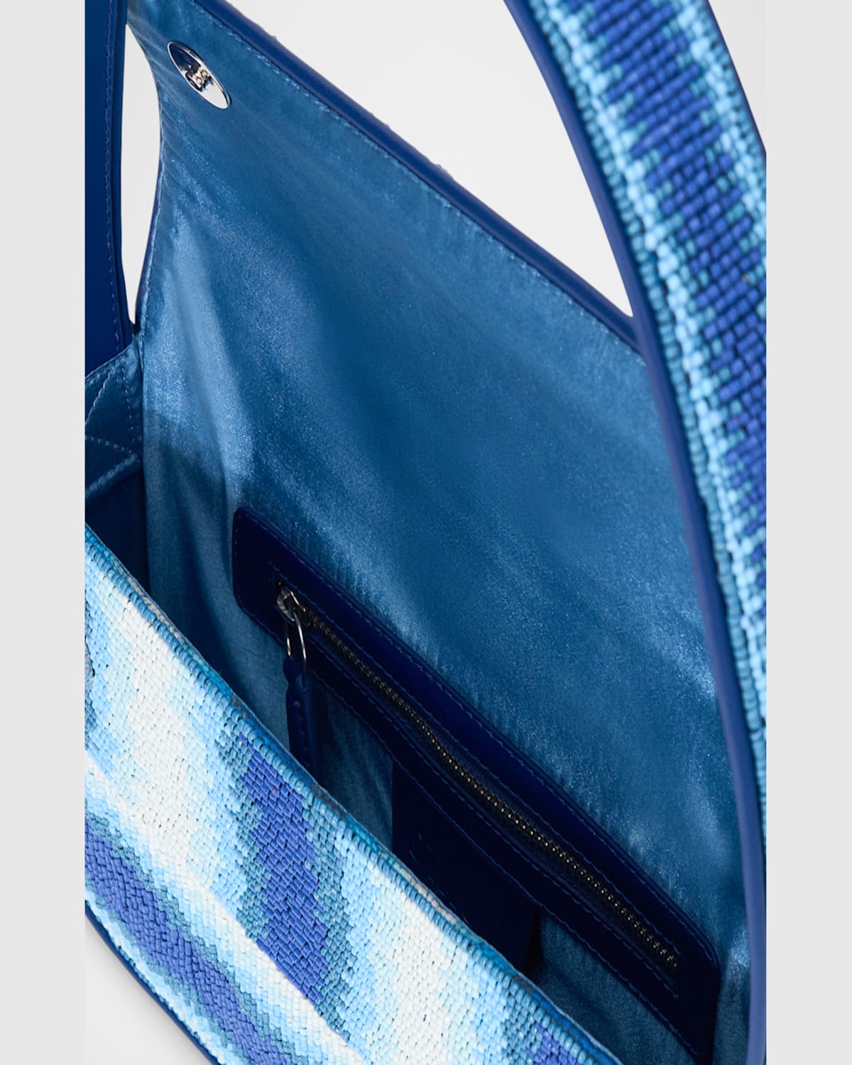 STAUD TOMMY BEADED FLAP SHOULDER BAG 