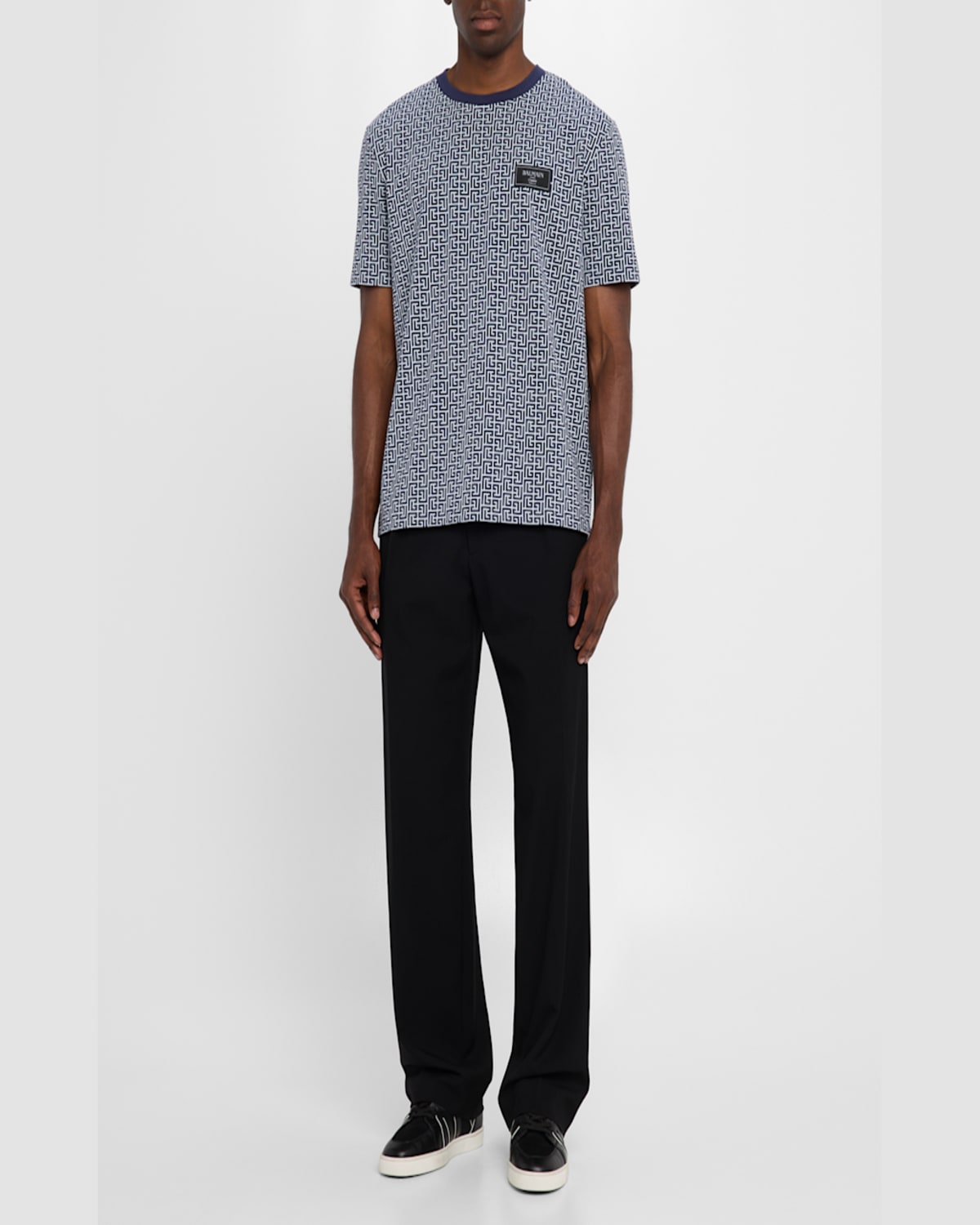 Balmain Pb Labyrinth-jacquard T-shirt