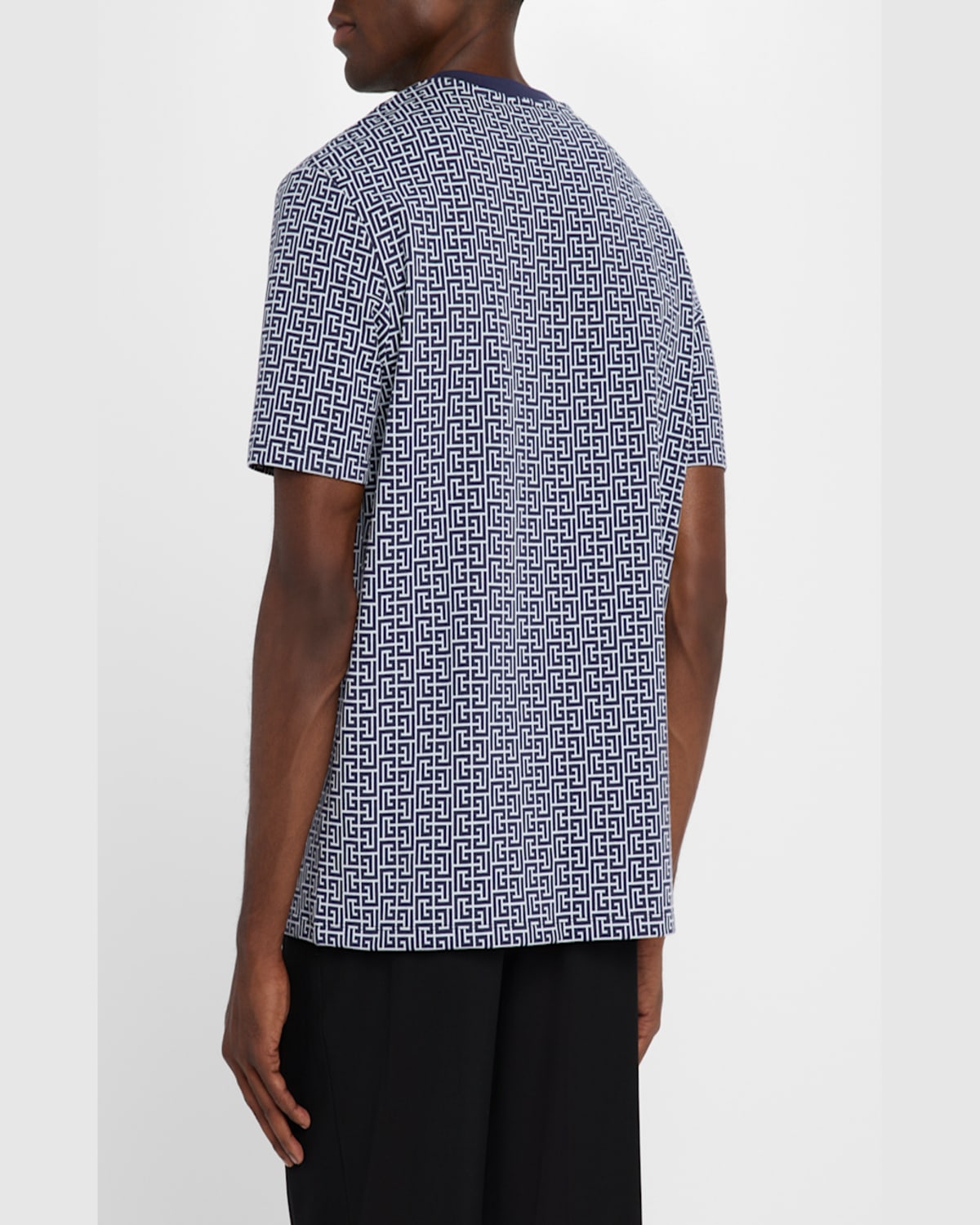 Balmain Pb Labyrinth-jacquard T-shirt