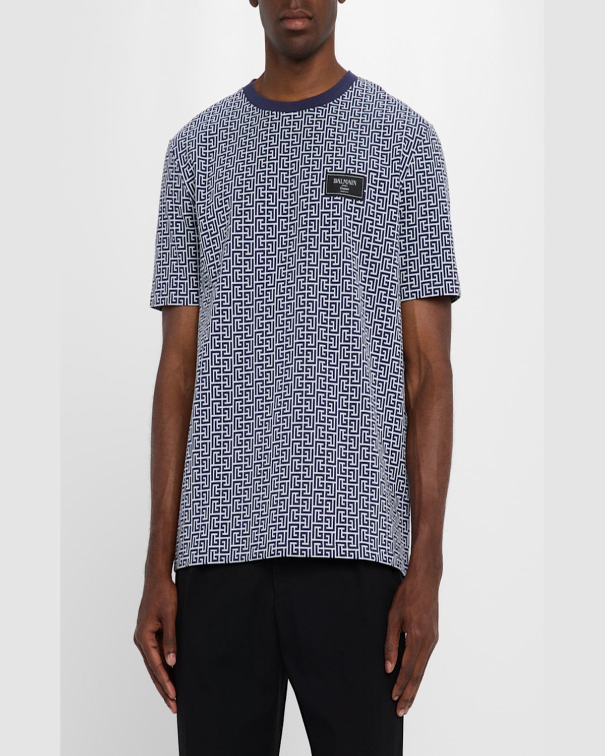 Balmain Pb Labyrinth-jacquard T-shirt