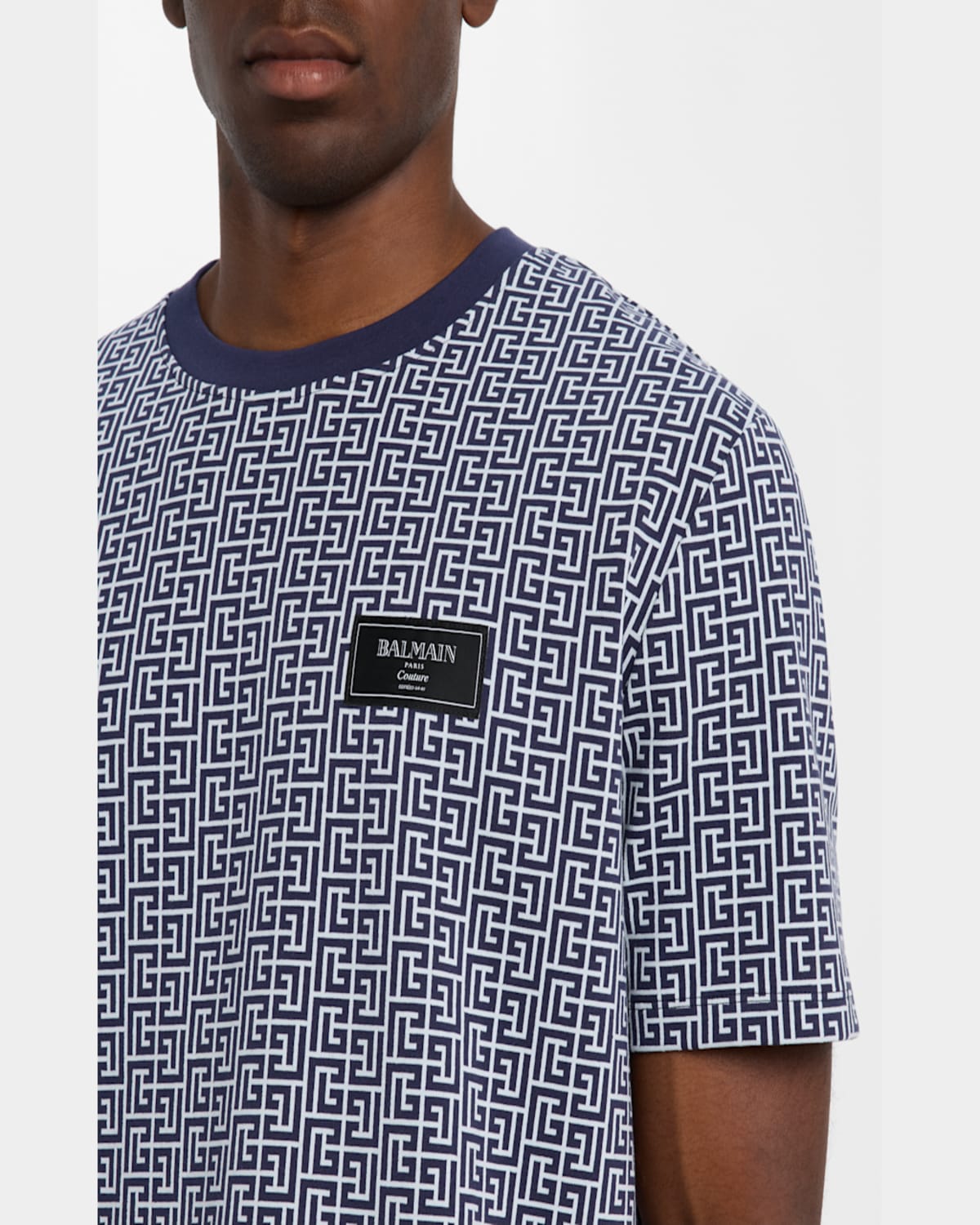 Balmain Pb Labyrinth-jacquard T-shirt