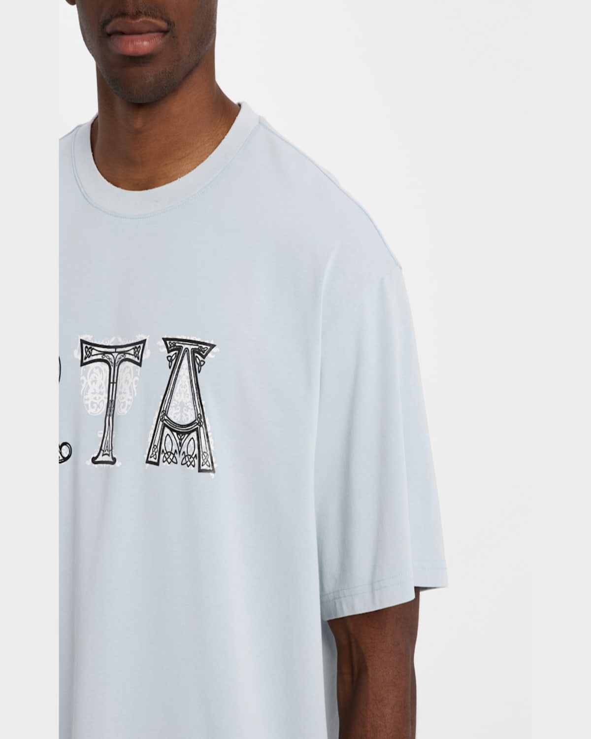 Rta Men's Colin Illuminated Logo T-shirt In Vtg Blk Illuminated