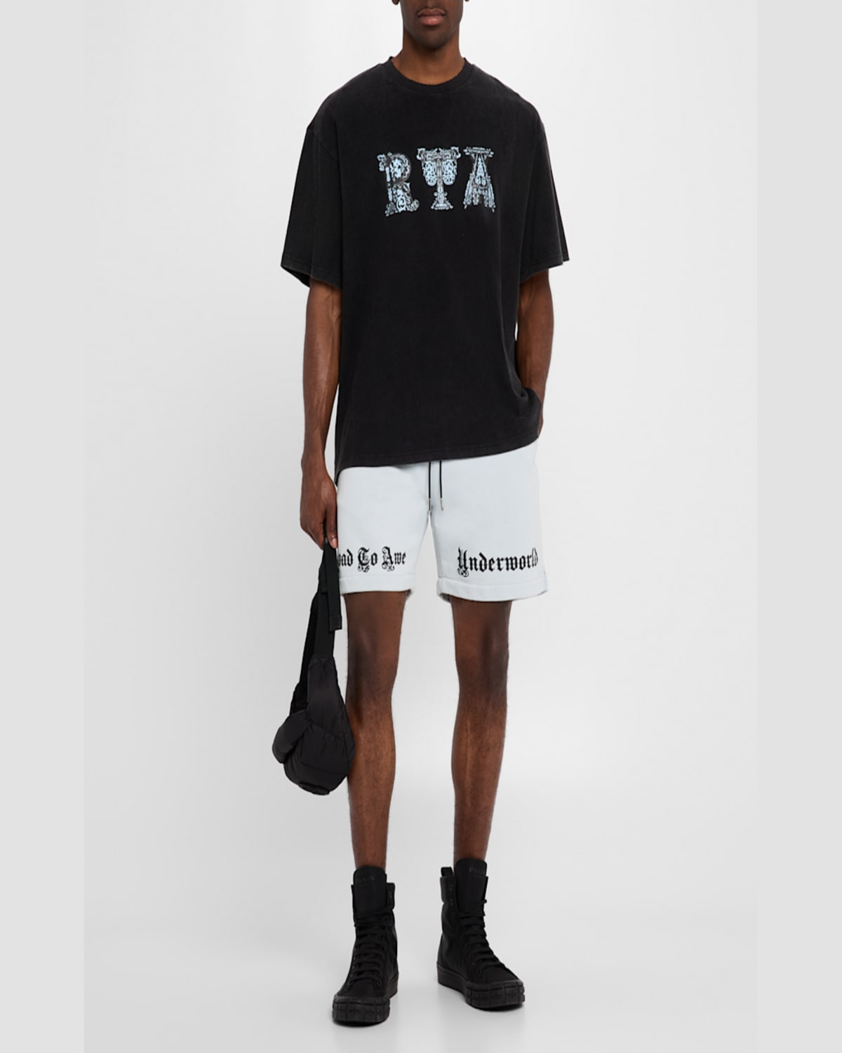 Rta Men's Clyde Sweat Shorts In Spirit Bl  Undrwl
