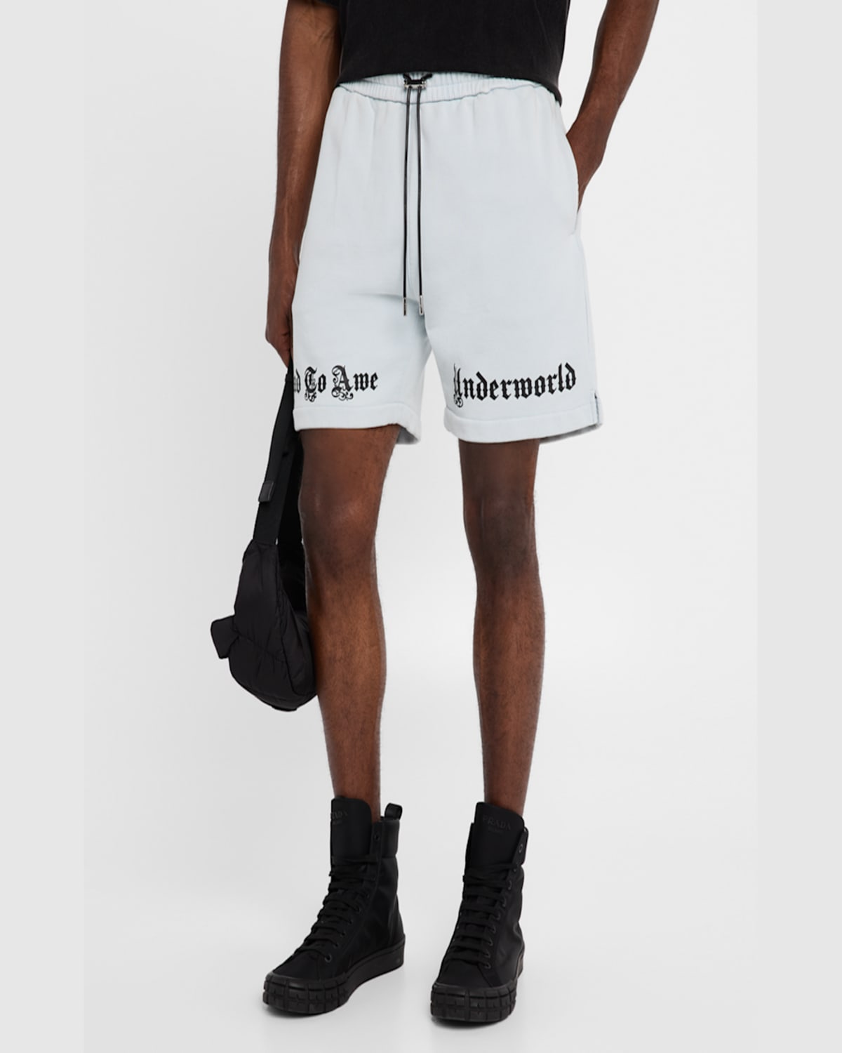 Rta Men's Clyde Sweat Shorts In Spirit Bl  Undrwl