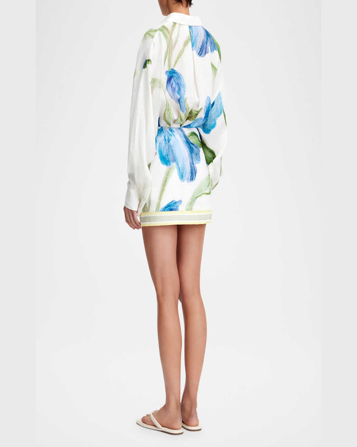 Significant Other Tess Floral Wrap Skirt In Iris Bouquet