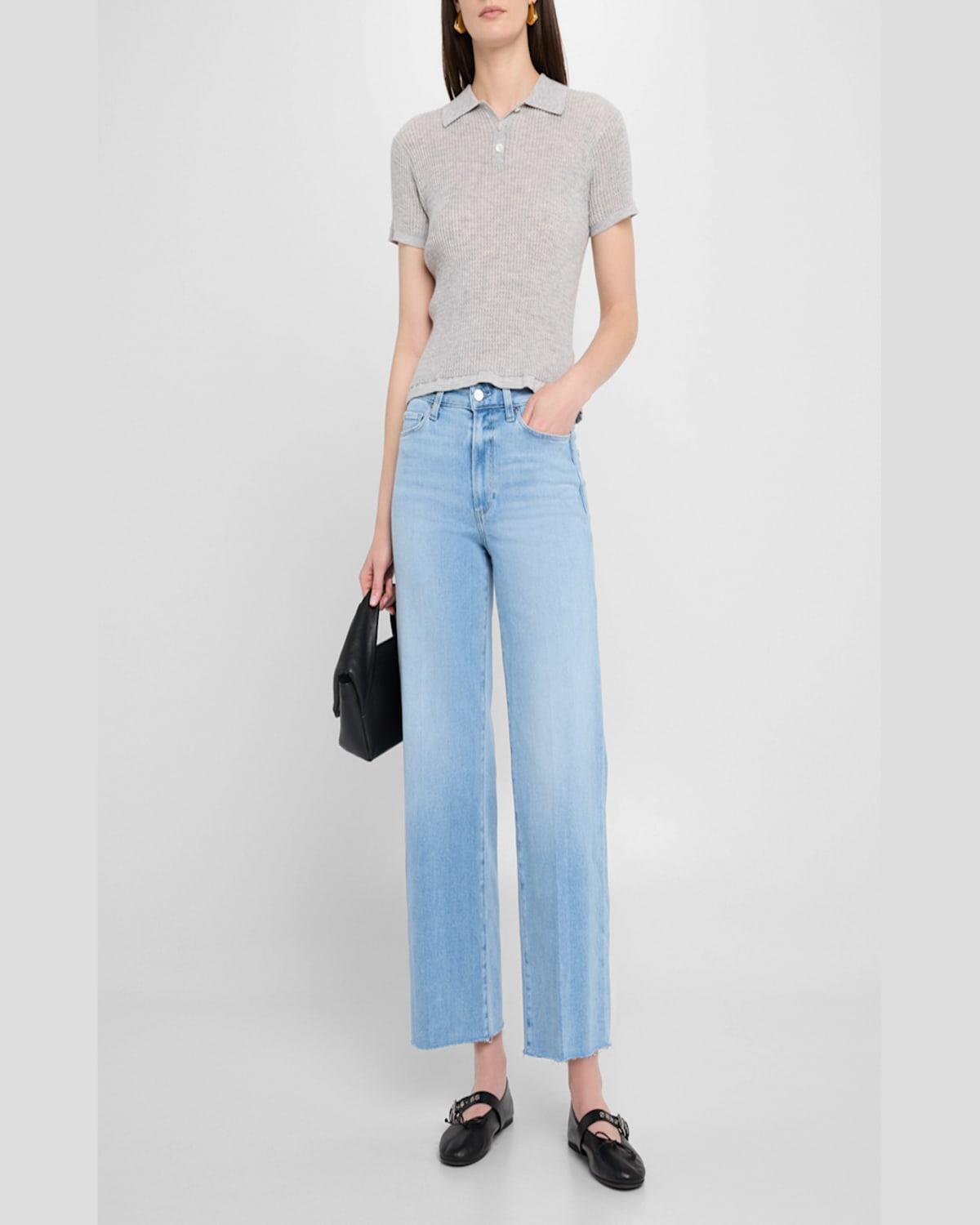 PAIGE ANESSA RAW HEM JEANS 
