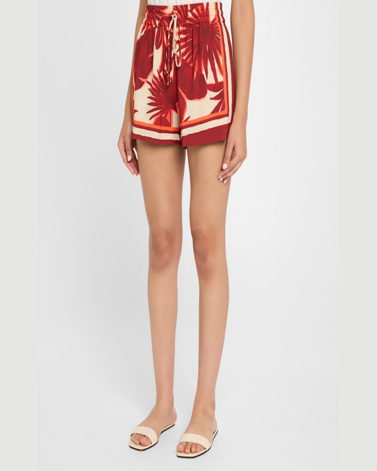 Lenny Niemeyer Palm Drawstring Shorts In Palm