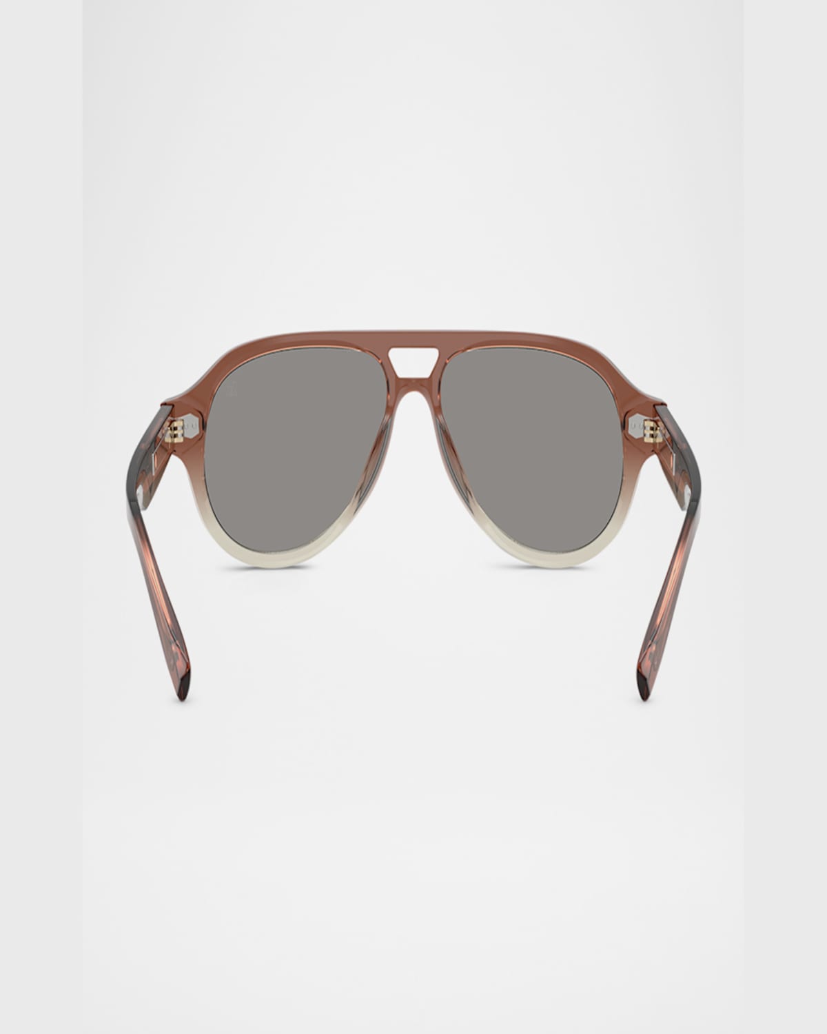 Brunello Cucinelli Acetate Aviator Frames In Blue Mirror