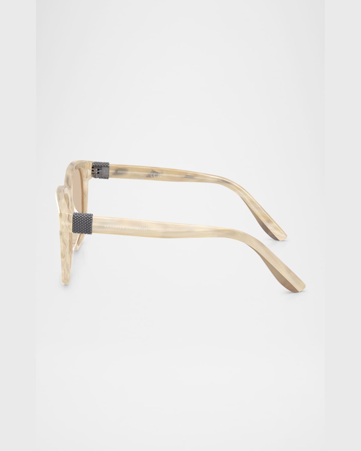 Brunello Cucinelli Bc3013 Square Acetate Sunglasses In Black