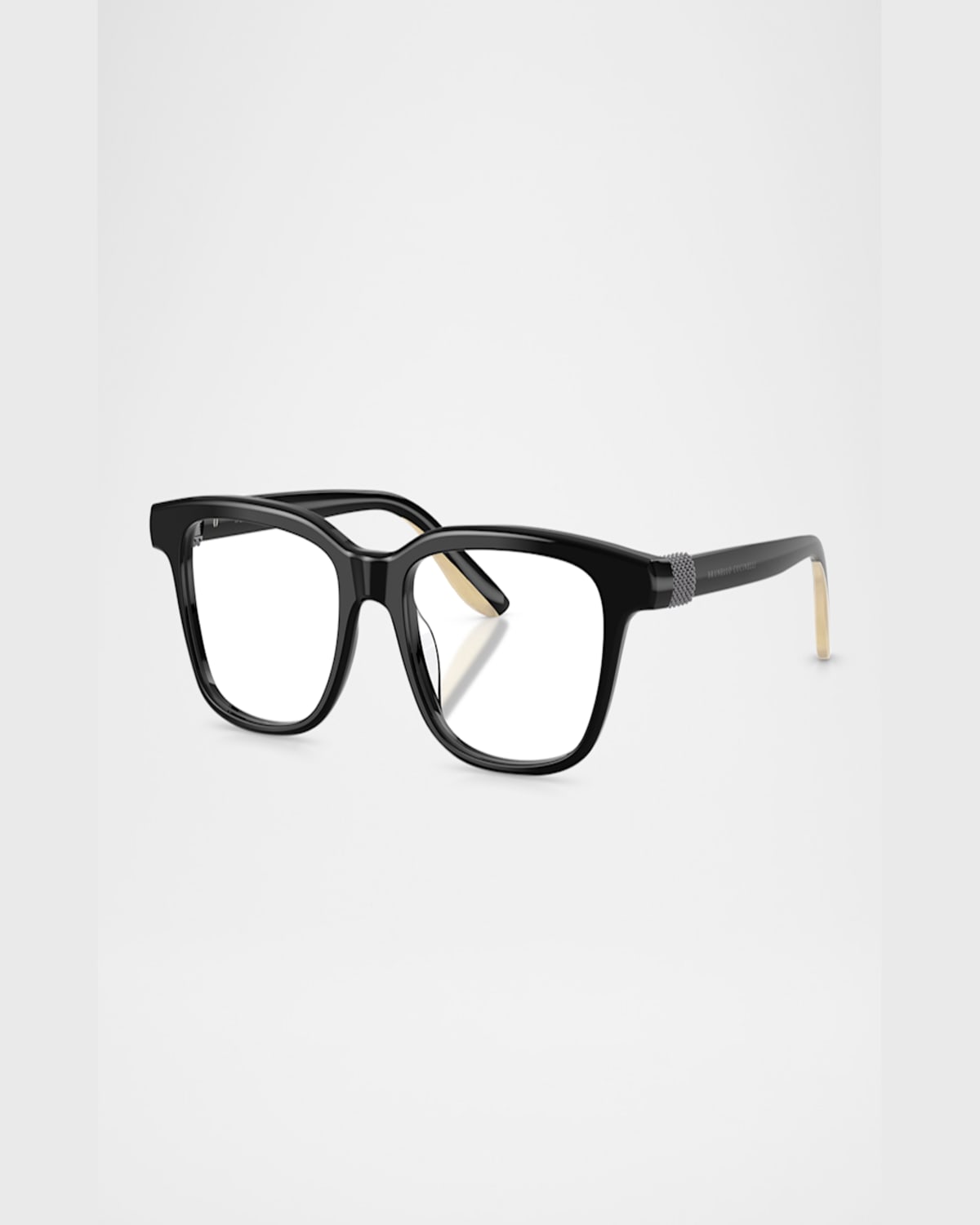Brunello Cucinelli Bc3013 Acetate Pillow Blue Blocking Glasses In Blue Mirror