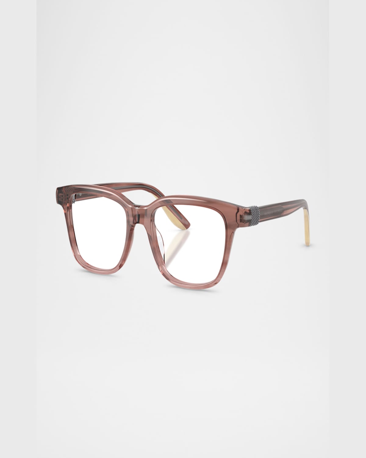 Brunello Cucinelli Bc3013 Acetate Pillow Blue Blocking Glasses In Blue Mirror