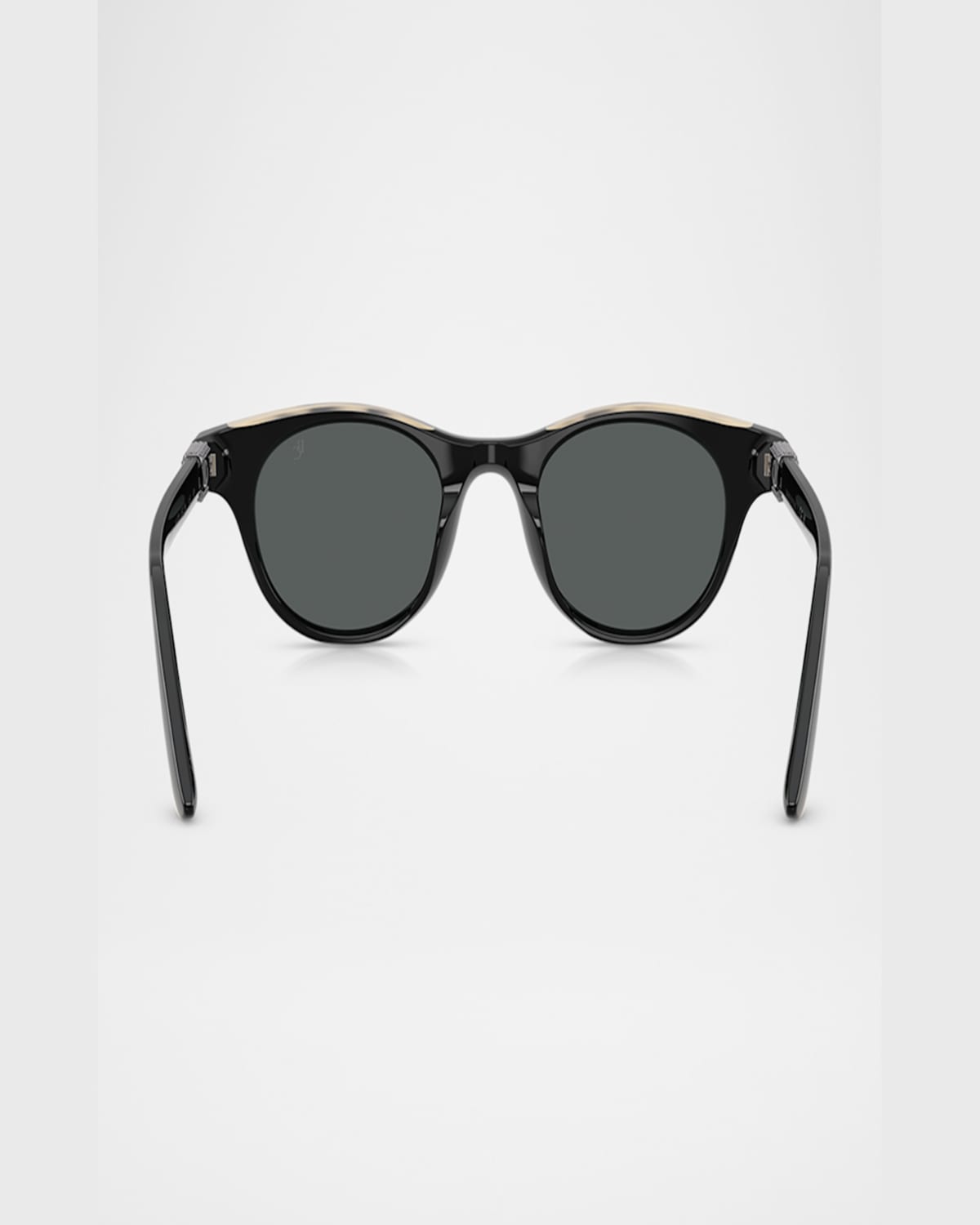 Brunello Cucinelli Bc4016s Acetate Round Sunglasses In Black