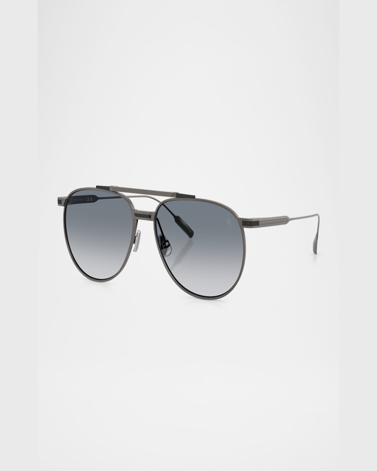Brunello Cucinelli Pilot-frame Sunglasses In Gunmetal