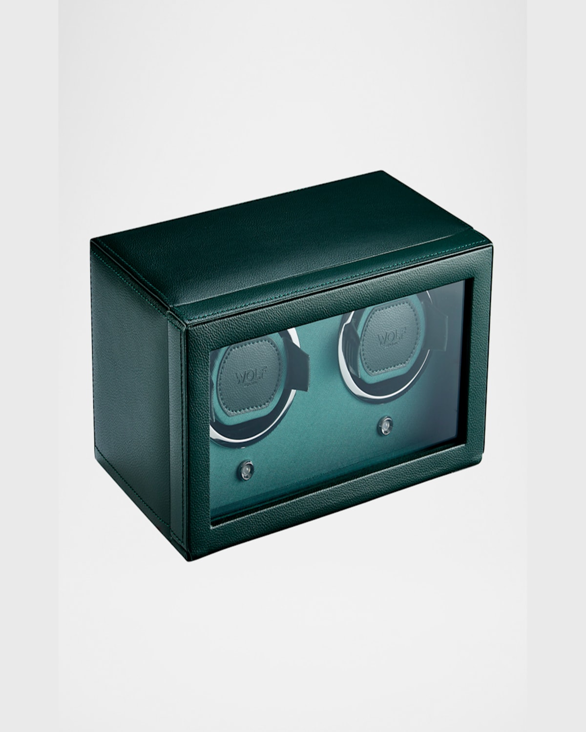 Wolf Cub Double Watch Winder With Cover In Green