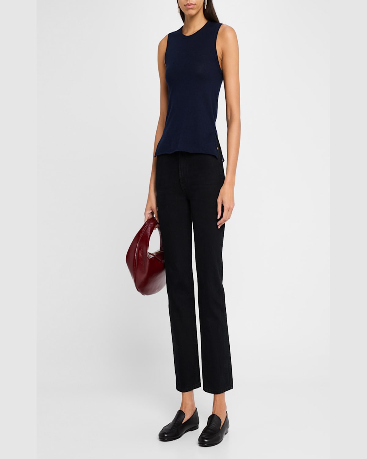 Shop Majestic Machine-washable Cashmere Sleeveless Sweater