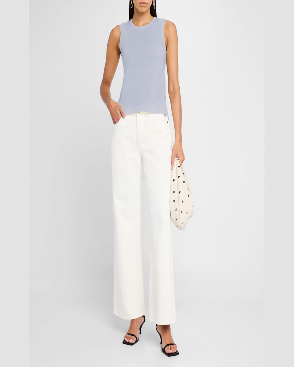 MAJESTIC MACHINE-WASHABLE CASHMERE SLEEVELESS SWEATER 