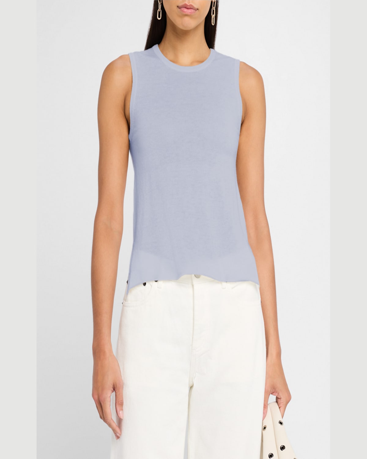 Shop Majestic Machine-washable Cashmere Sleeveless Sweater