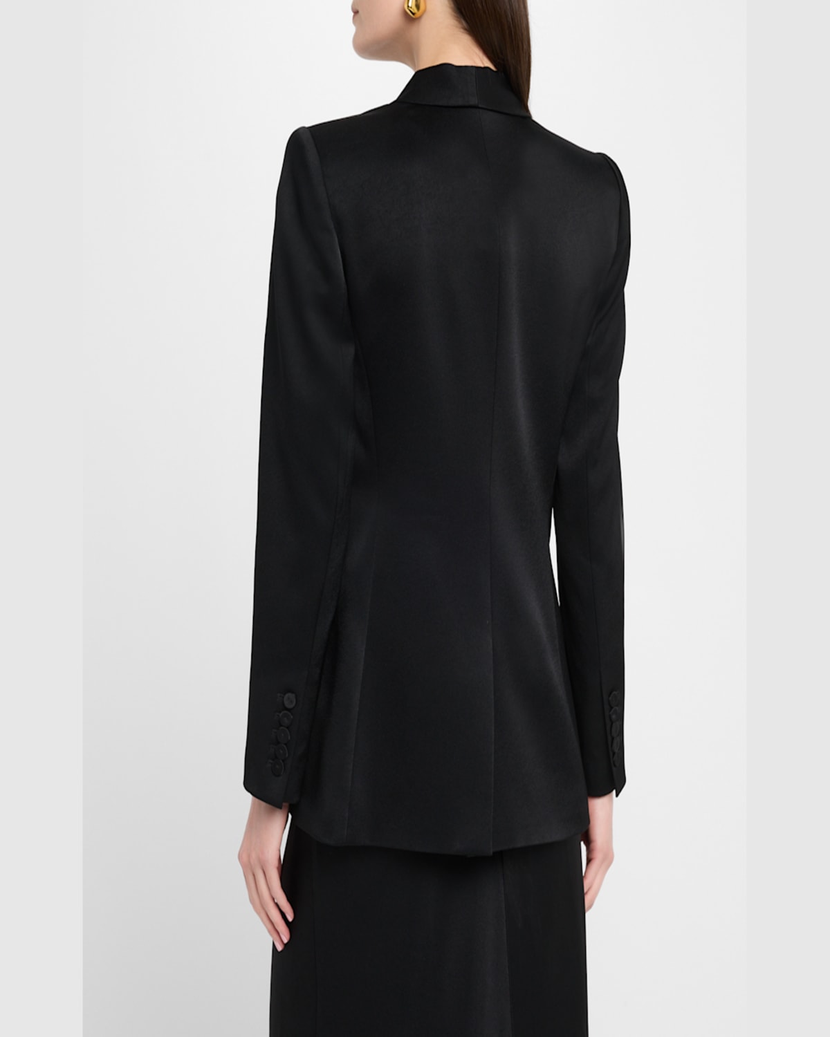Shop Ungaro Sia Single-button Shawl Collar Blazer In Jade