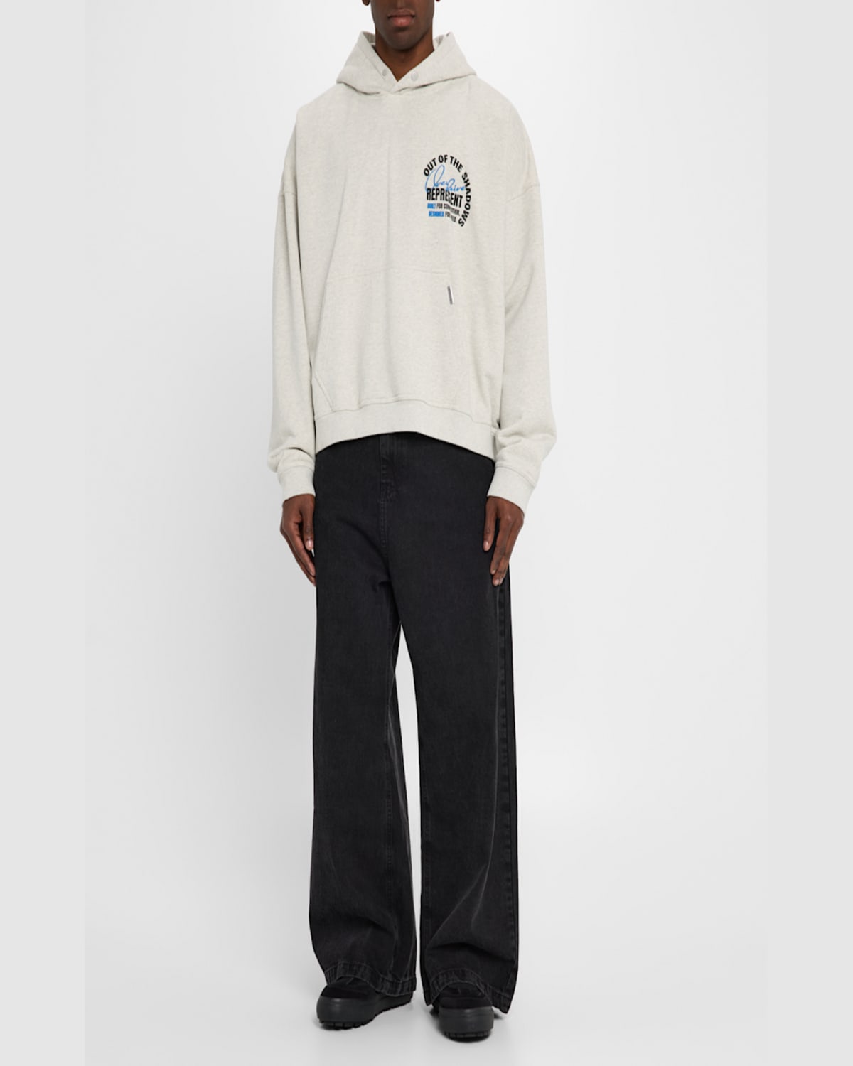 Represent Out Of The Shadows Sweatshirt In Cream Marl