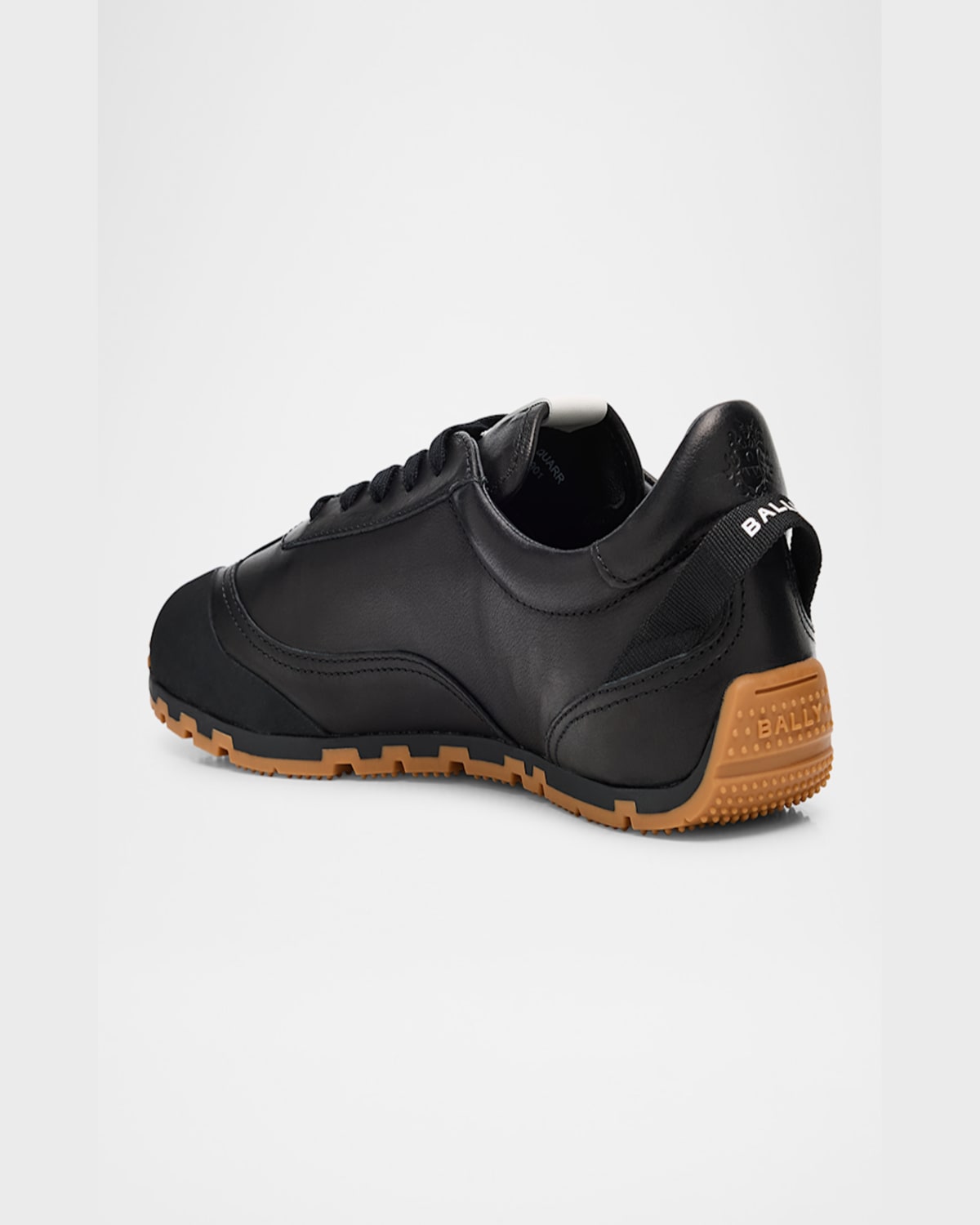 Bally Men's Quarry Leather Low-top Sneakers In Black
