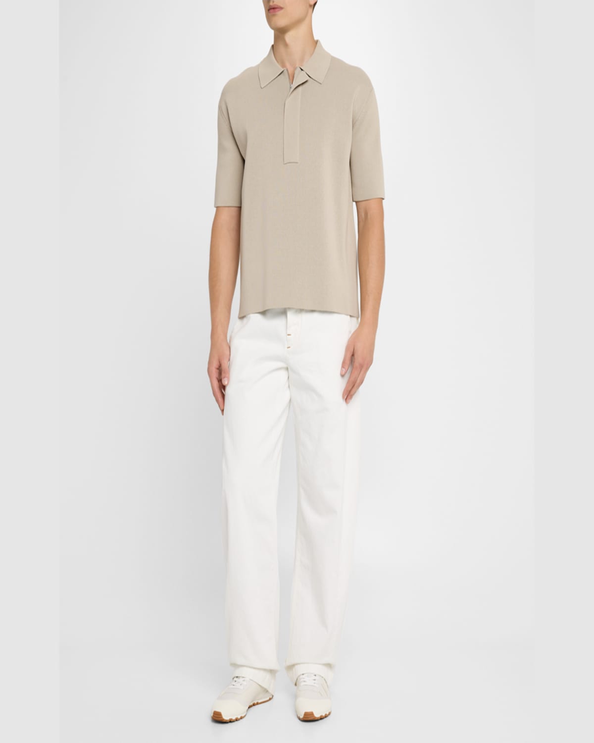 Bally Men's Quarry Leather Low-top Sneakers In White