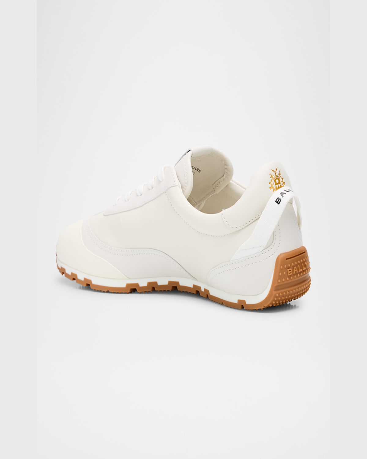 Bally Men's Quarry Leather Low-top Sneakers In White