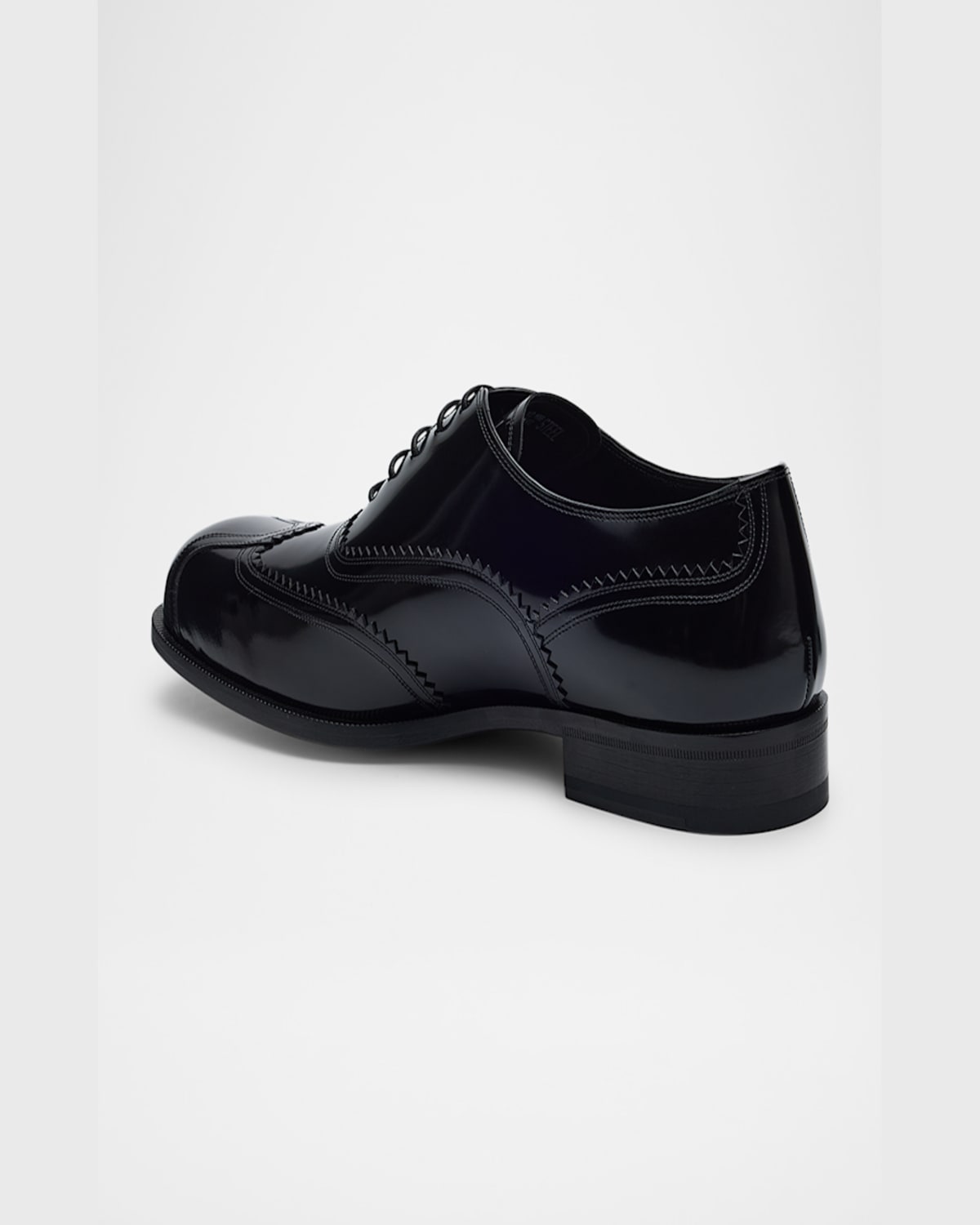 Bally Men's Steel Wingtip Brogue Leather Derby Shoes In Black