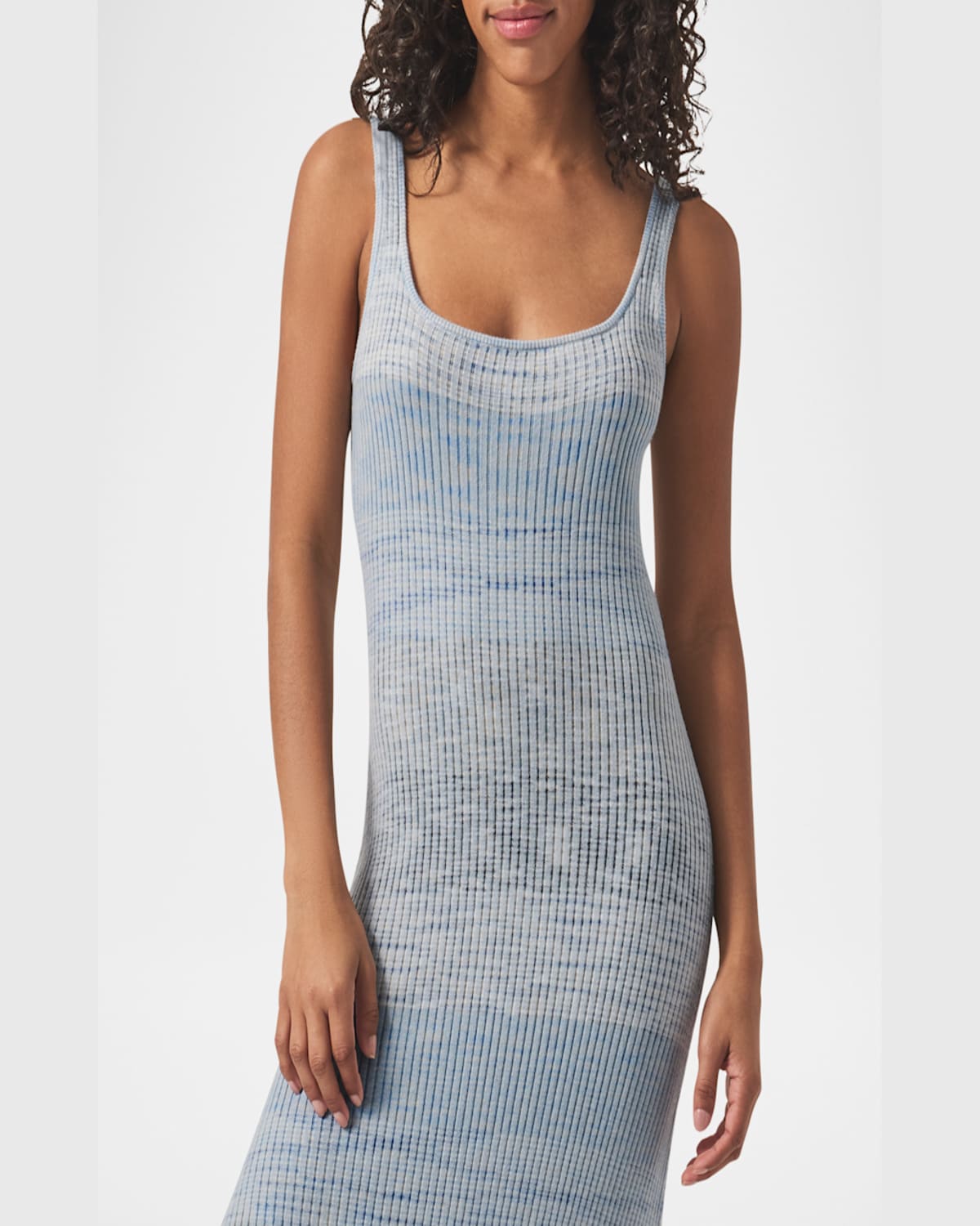 Splendid Adalyn Sleeveless Ribbed Sweater Dress In Blue Multi