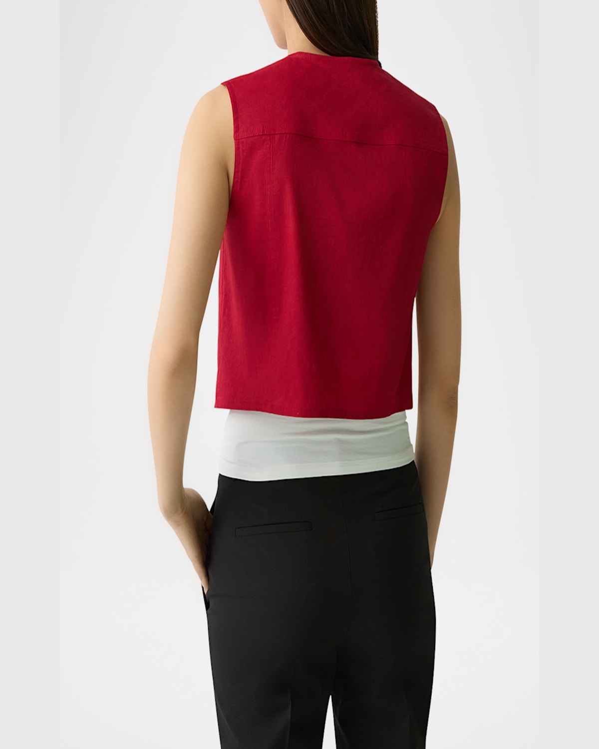 THEORY GOOD CRUNCH TRUCKER VEST 