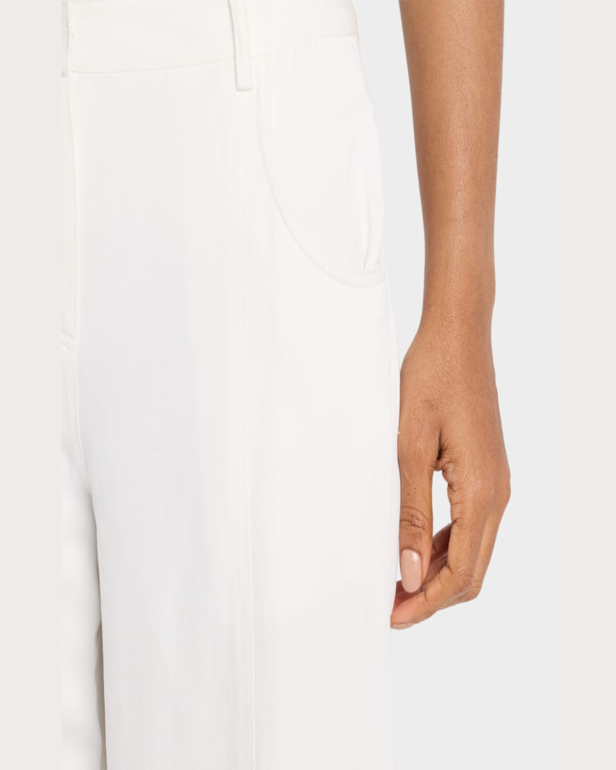 Twp Dees Wide-leg Linen-blend Trousers In White