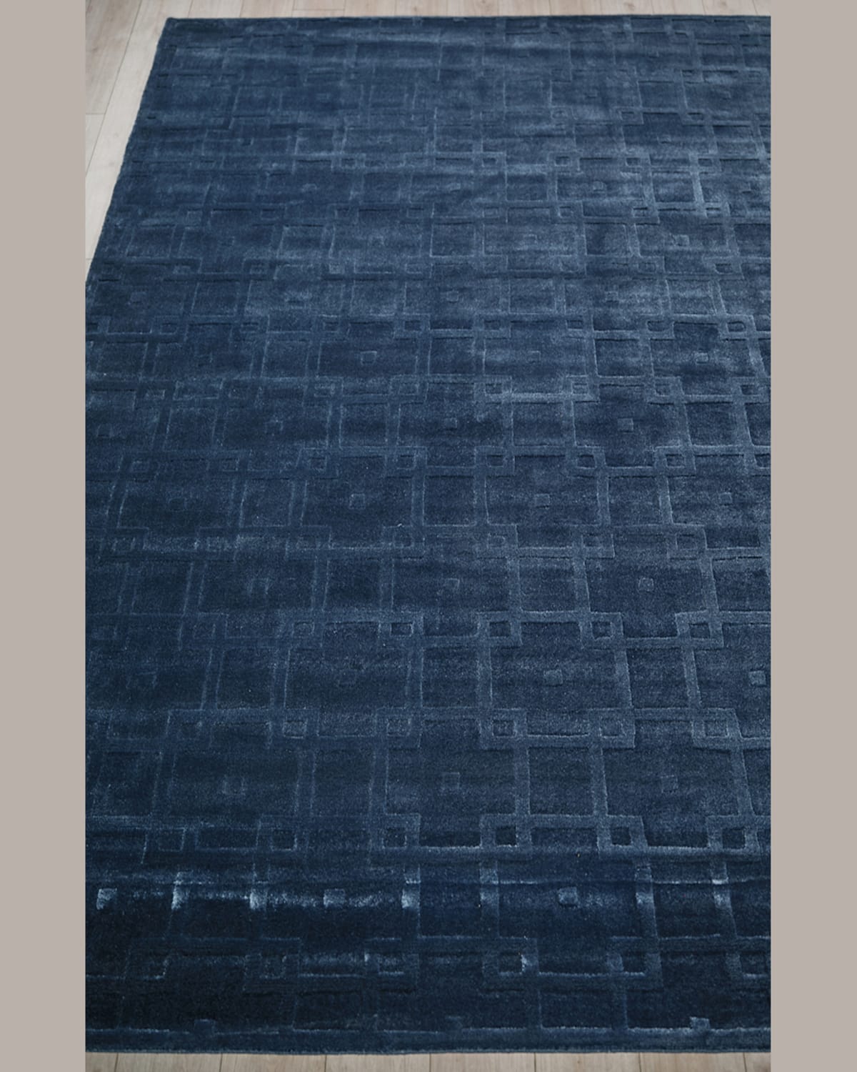 Exquisite Rugs Camora Hand-loomed Navy Rug, 9' X 12' In Navy