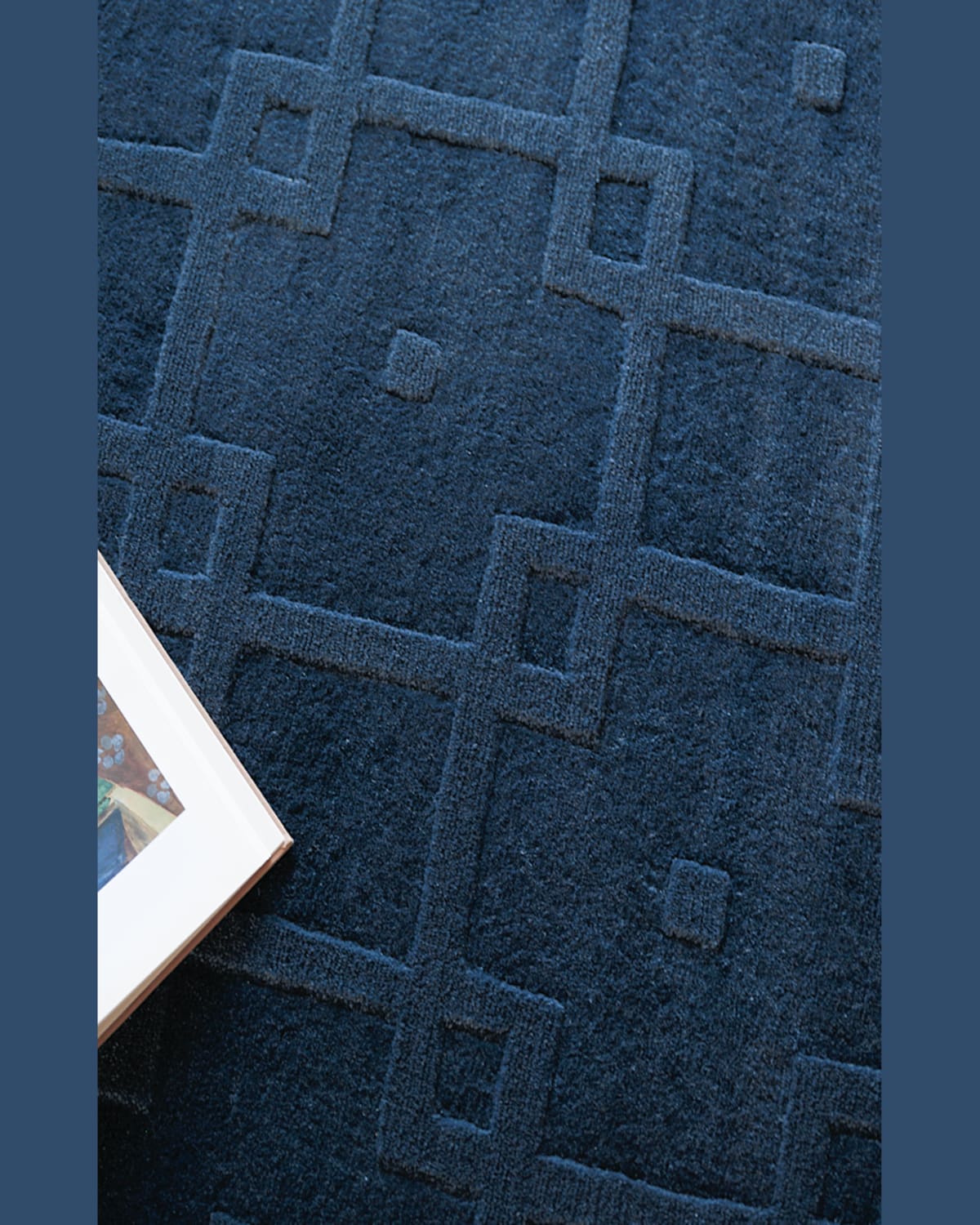 Exquisite Rugs Camora Hand-loomed Navy Rug, 9' X 12' In Navy