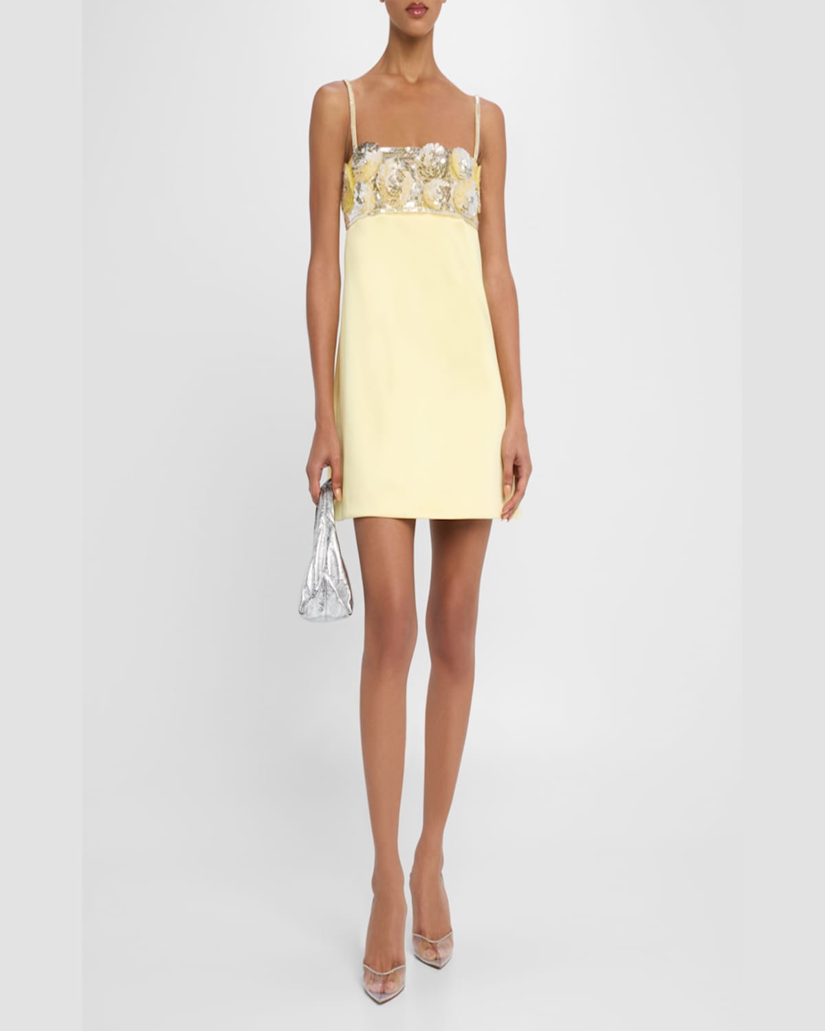 Retroféte Lark Embroidered Dress In Yuzu In Yuzu
