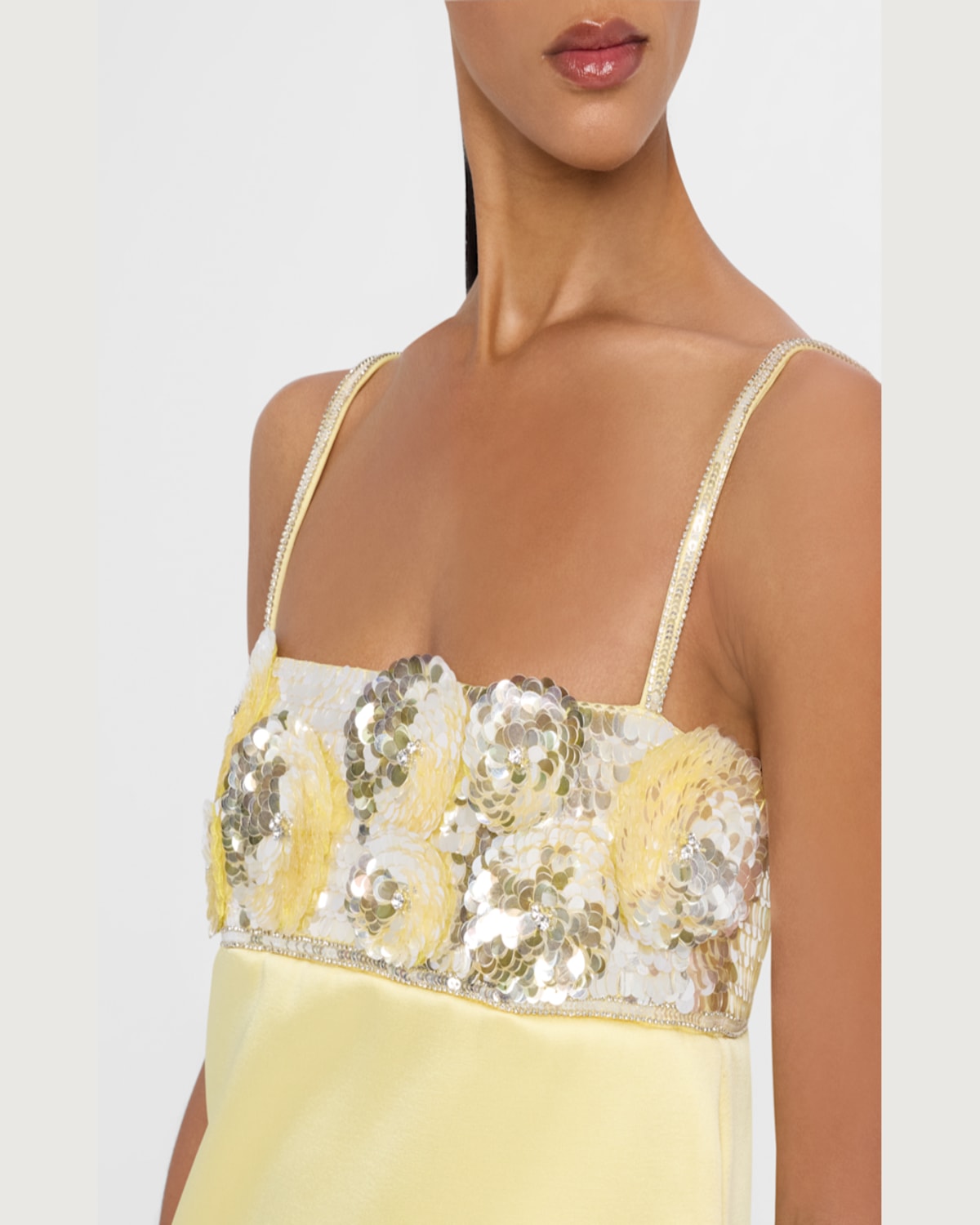 Retroféte Lark Embroidered Dress In Yuzu In Yuzu