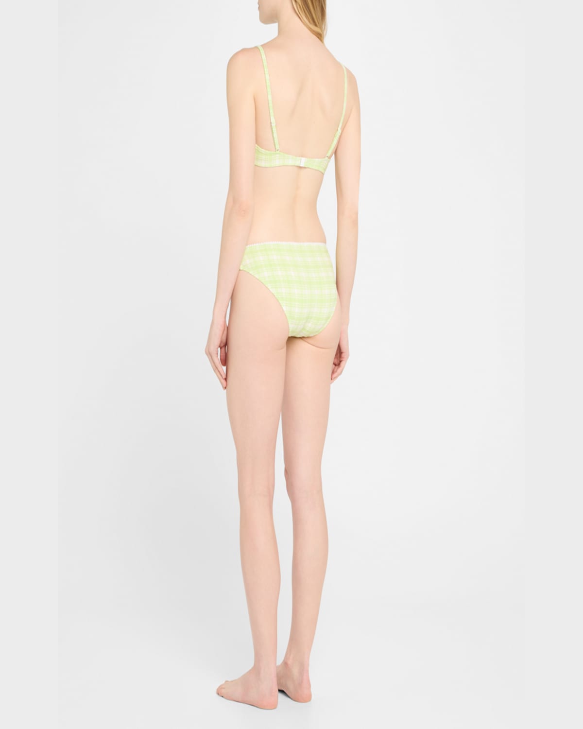 Solid & Striped The Daphne Bikini Top In Matcha