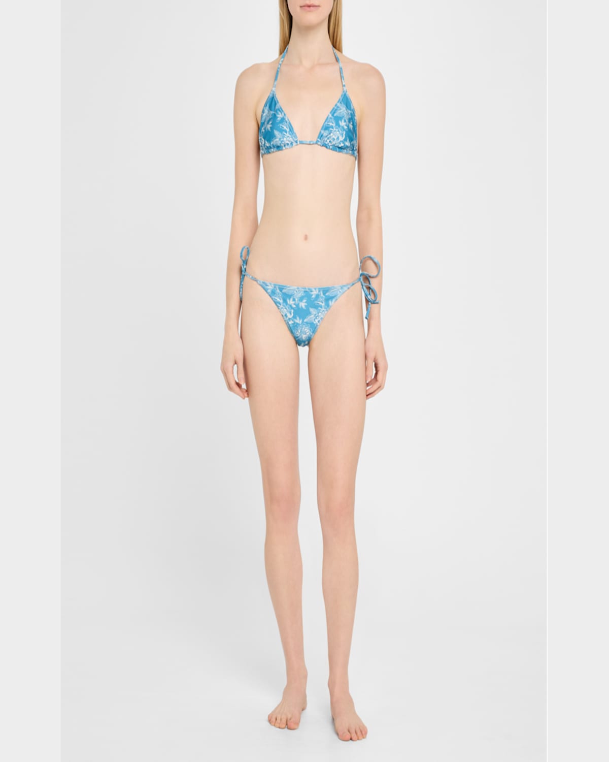 Solid & Striped The Iris Reversible Bikini Bottoms In Classic Toile