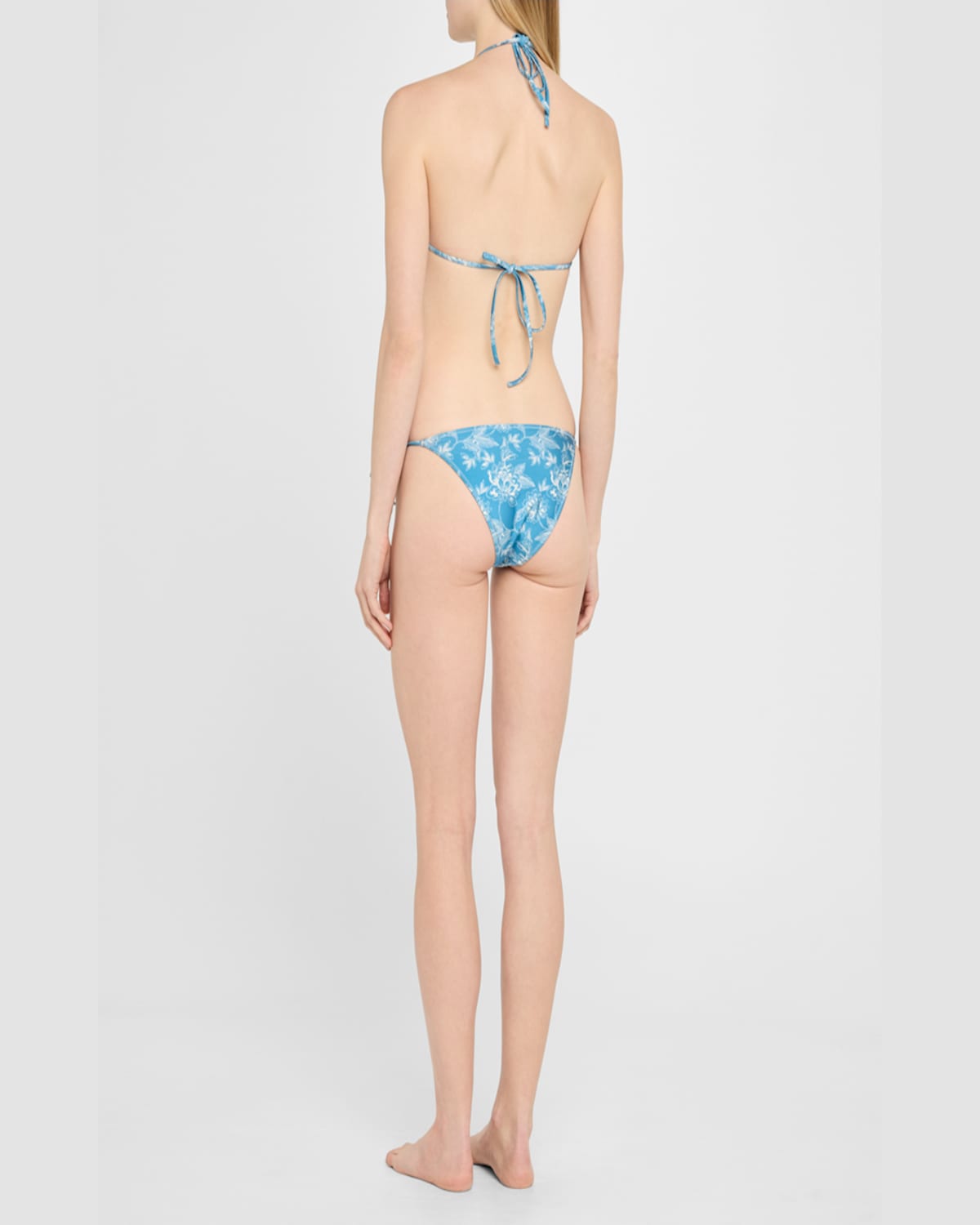 Solid & Striped The Iris Reversible Bikini Bottoms In Classic Toile