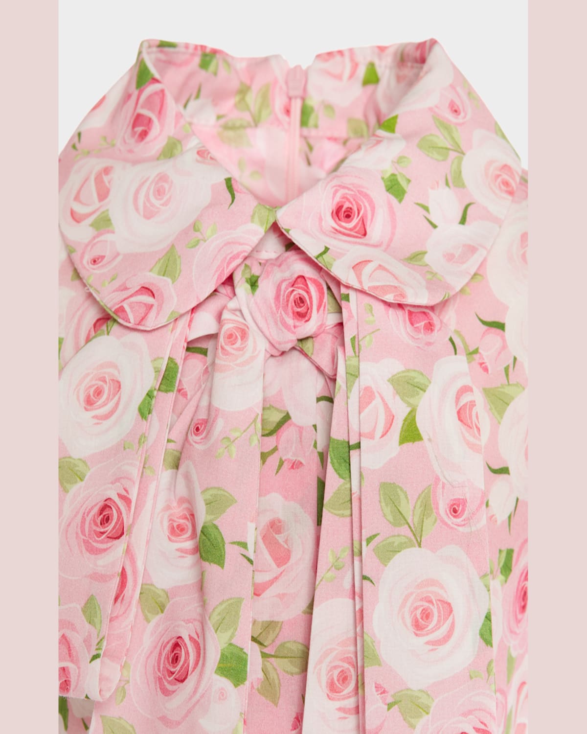 MAMA LUMA GIRL'S POSITANO FLOWERS PUFF-SLEEVE DRESS 