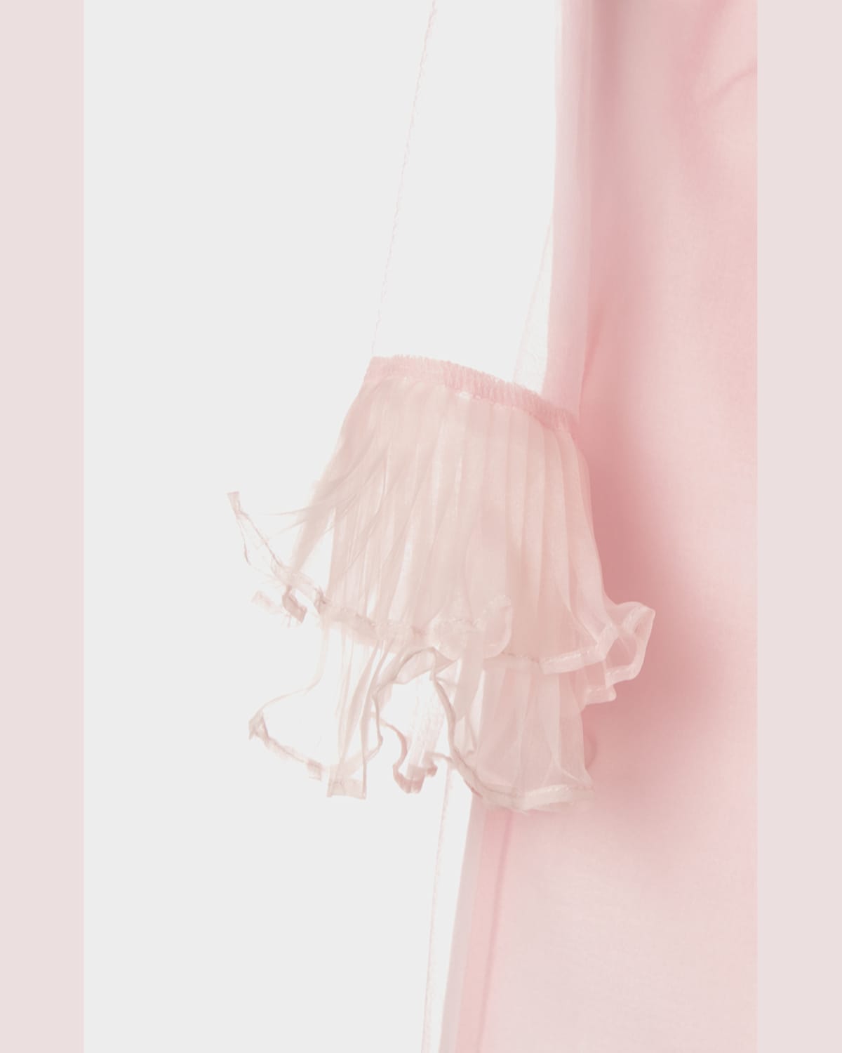 MAMA LUMA GIRL'S ORGANZA-SLEEVE DRESS WITH BOW 