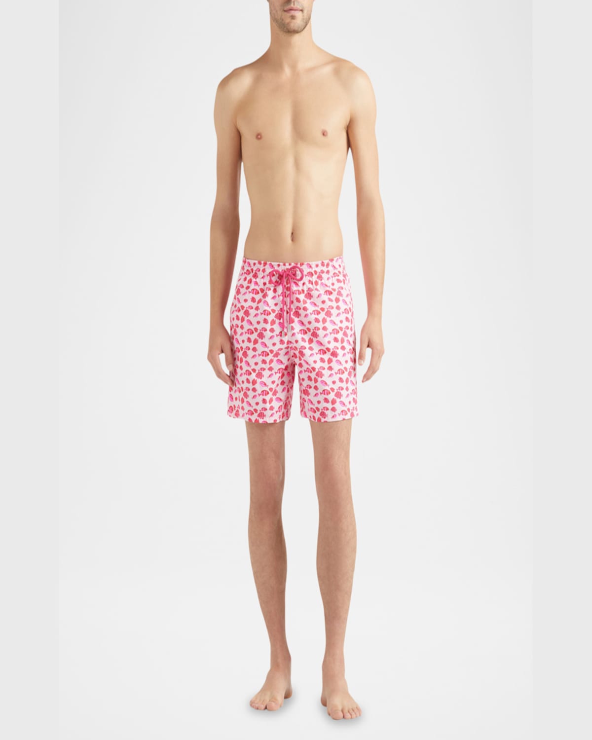 Vilebrequin Moorea Printed 5.5 Swim Trunks In Peony Mult