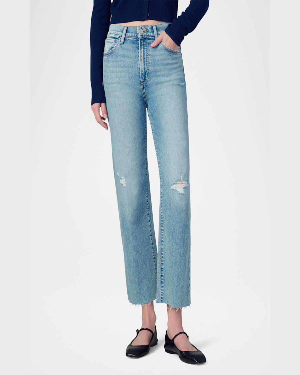 JOE'S JEANS THE BLAKE CROPPED WIDE-LEG JEANS 