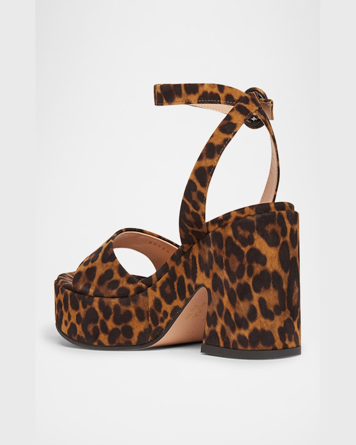 Gianvito Rossi Alma Leopard Ankle-strap Platform Sandals In Almond Leopard Print