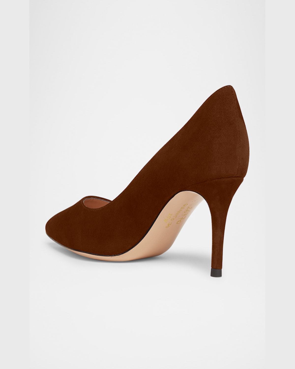Gianvito Rossi Suede Stiletto Classic Pumps In Blue