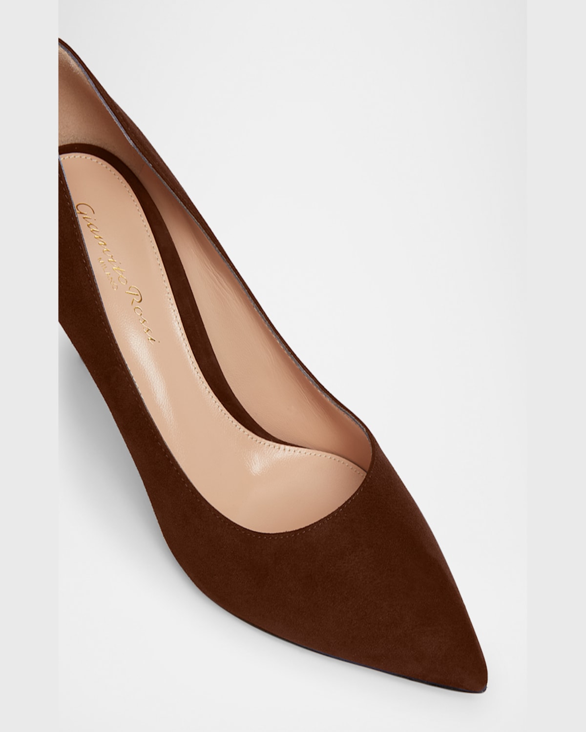 Gianvito Rossi Suede Stiletto Classic Pumps In Blue