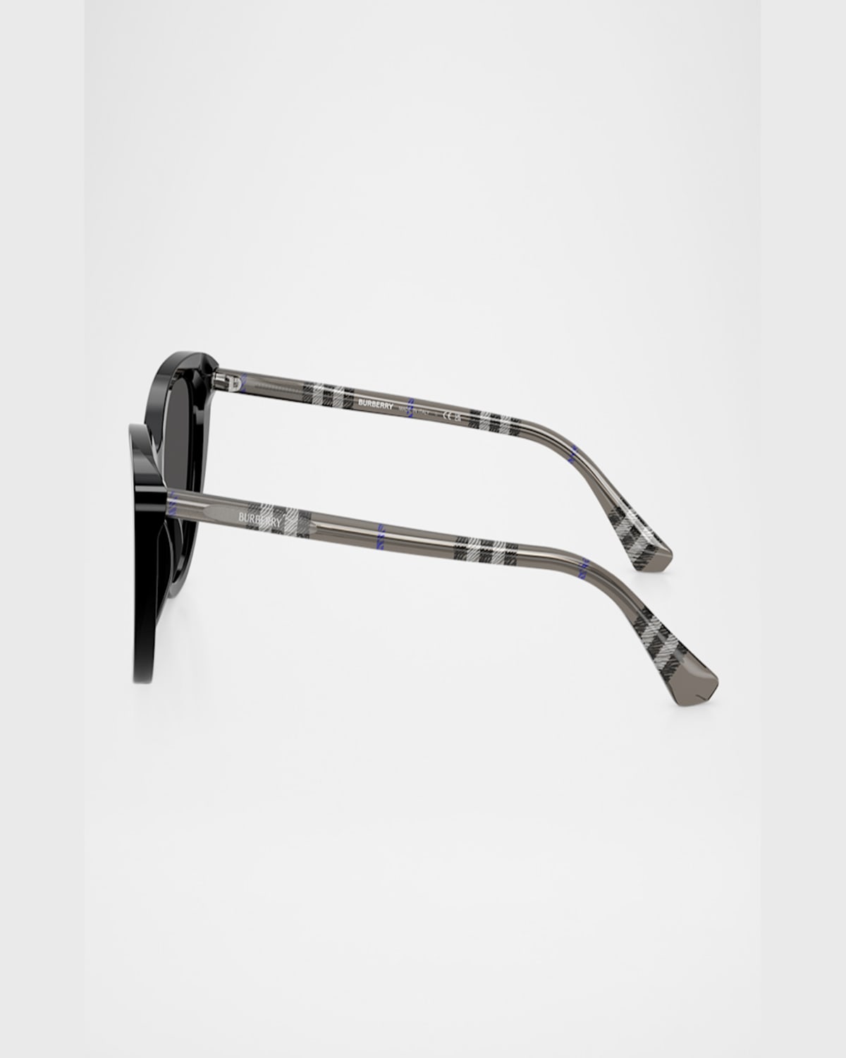 Burberry Be4457f Cat Eye Acetate Sunglasses In Black